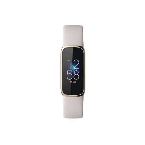 Fitbit Luxe Tracker fitness Ekran dotykowy Monitor pracy serca Monitorowanie aktywności 24/7 Wodoodporny Bluetooth Miękkie złoto - 2